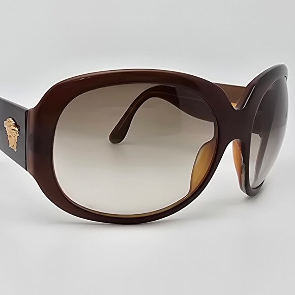 Versace Mod 4052 402/13 Brown Gold Frame Brown Lens Oversized Sunglasses 61mm main image 8